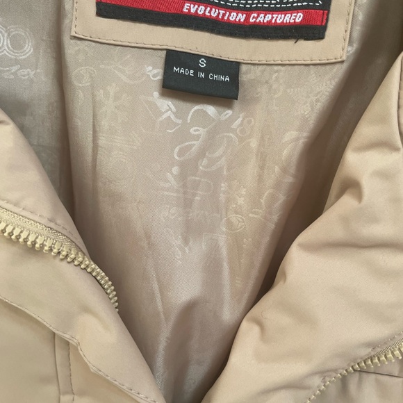 🦤 Women’s weather proof coat zero exposure tan trench coat style S - Picture 8 of 13